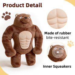gerhui Abdominal Muscles Bear, Brown slide 2 of 7