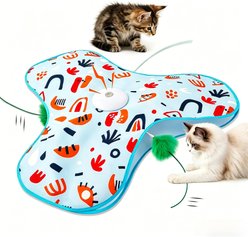 Meowvale Interactive Electronic Hide & Seek Cat Toy, Blue