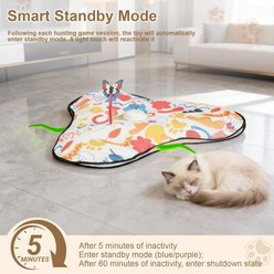 Meowvale Interactive Rechargeable Touch Activated Electronic Hide & Seek Cat Toy, Red slide 2 of 6