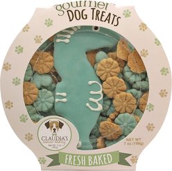 Claudia's Canine Bakery Seahorse Crunchy Dog Treats, 7-oz tub