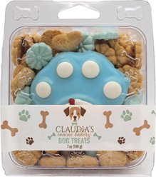 Claudia's Canine Bakery Life Preserver Paw Crunchy Dog Treats, 7-oz tub