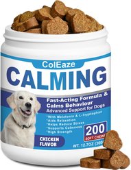 ColEaze Chicken Flavored Soft Chew Calming Supplement for Dogs, 200 count