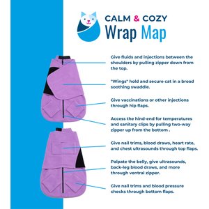 Calm & Cozy Cat Wrap Pro, Medium, Turquoise