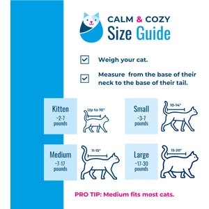 Calm & Cozy Cat Wrap Pro, Medium, Turquoise