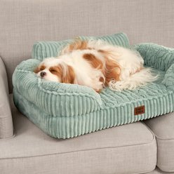 EHEYCIGA Memory Foam Orthopedic Furniture Style Sofa Dog Bed with Removable Cover, 36 x 27-in, Green slide 2 of 9