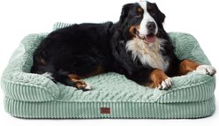 EHEYCIGA Memory Foam Orthopedic Furniture Style Sofa Dog Bed with Removable Cover, 45 x 35 x 7.5-in, Green