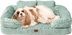 EHEYCIGA Memory Foam Orthopedic Furniture Style Sofa Dog Bed with Removable Cover, 36 x 27-in, Green