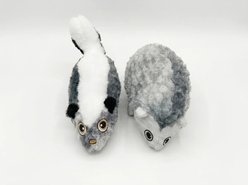 Spike & Stella Skunk & Hedgehog Squeaky Plush Dog Toy, 2 count
