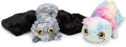 Spike & Stella Bat & Lizard Sqeaky Plush Dog Toy, 2 count