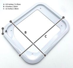 Cat Mate 360 Micro Chip Metal Adaptor Cat Flap Door Accessory, White slide 2 of 2