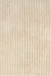 Nuloom Kai SuperiorWash Stripe Faux Rabbit Machine Washable Area Rug, Beige, 3-ft 9-in x 6-ft
