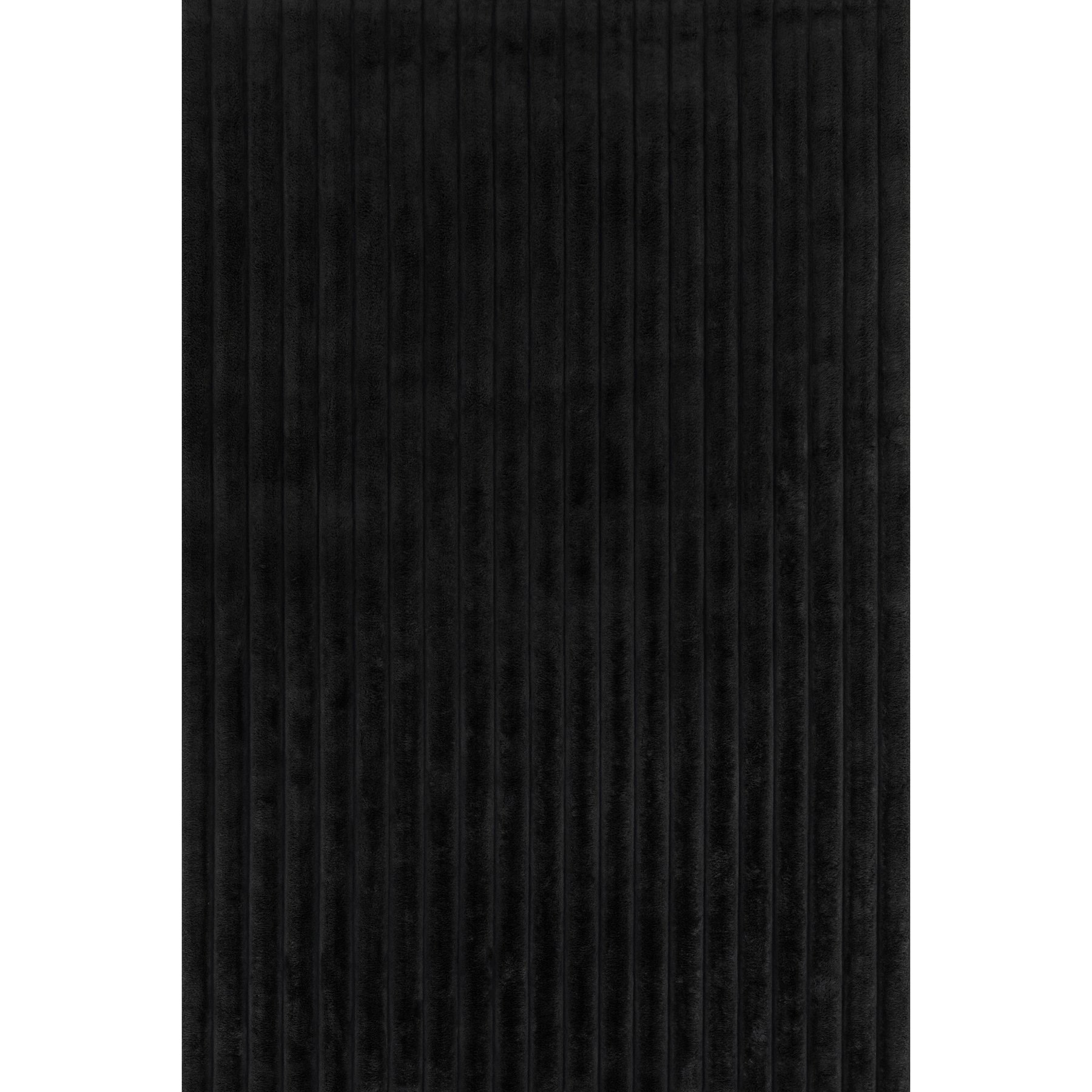 Nuloom Kai SuperiorWash Stripe Faux Rabbit Machine Washable Area Rug, Charcoal, 5 x 8-ft