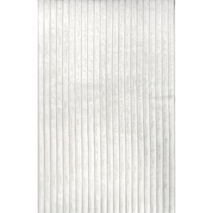 Nuloom Kai Stripe Faux Rabbit Machine Washable Area Rug, Off White, 2-ft 6-in x 6-ft