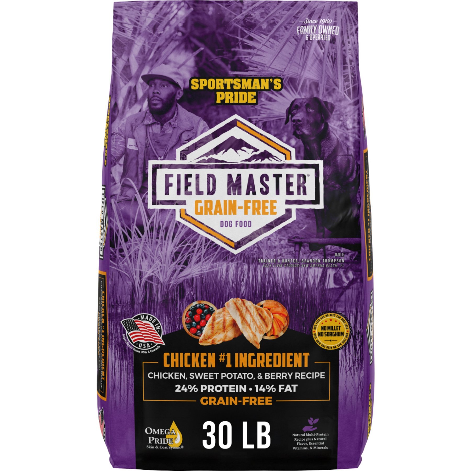 Sportsman's Pride Field Master Grain-Free Chicken, Sweet Potato, & Berry Recipe Dry Dog Food, 30-lb bag