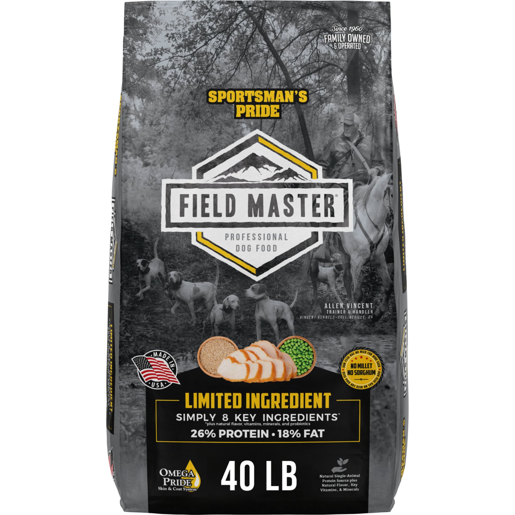 Sportsman's Pride Field Master 26/18 Limited Ingredient Dry Dog Food, 40-lb bag