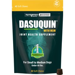 Nutramax Dasuquin Hip & Joint Soft Chews Joint Supplement for Small & Medium Dogs, 42 count