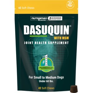 Nutramax Dasuquin Hip & Joint Soft Chews Joint Supplement for Small & Medium Dogs, 42 count