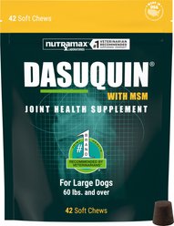Nutramax Dasuquin with MSM Hip & Joint Soft Chews Joint Supplement for Large Dogs, 42 count