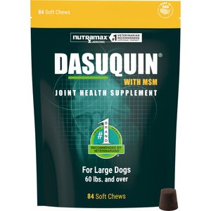 Nutramax Dasuquin with MSM Hip & Joint Soft Chews Joint Supplement for Large Dogs, 84 count