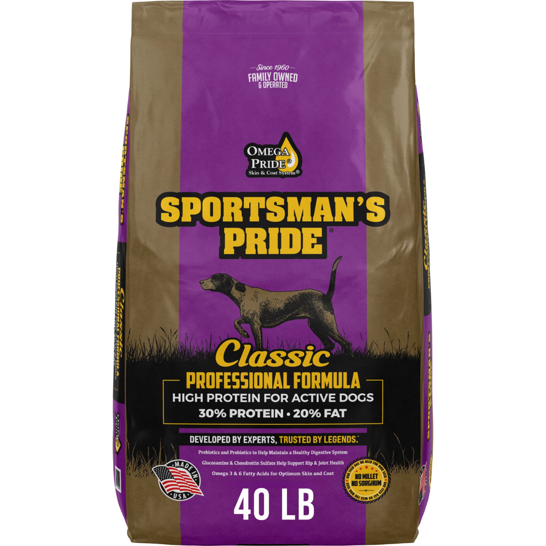 Sportsman's Pride Professional 30/20 Formula Adult Dog Food, 40-lb bag