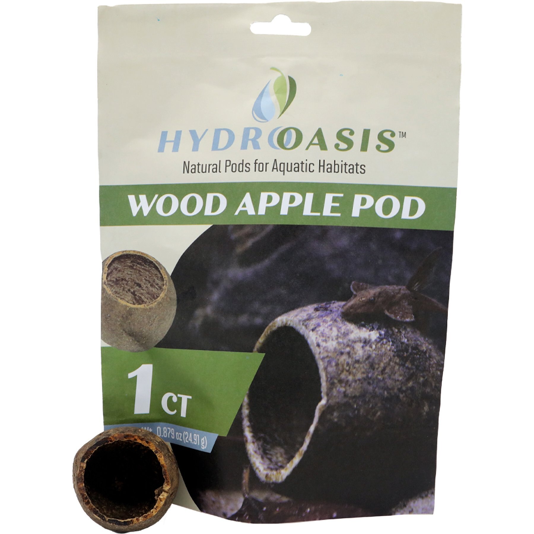 HydrOasis Wood Apple Pod Fish Plant, 1 count