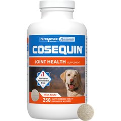 Nutramax Cosequin Joint Health Supplement with Glucosamine, Chondroitin & MSM Chewable Tablets for Dogs, 250 count