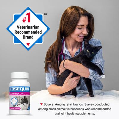 Show full view: Nutramax Cosequin Hip & Joint with Glucosamine & Chondroitin Capsules Joint Supplement for Cats, 30 count slide 5 of 11