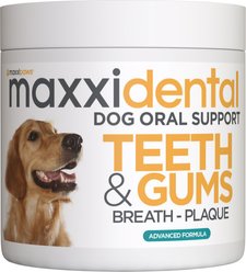 maxxipaws maxxidental Advanced Oral Support Dental & Gum Care Powder Supplement for Dogs, 5-oz jar