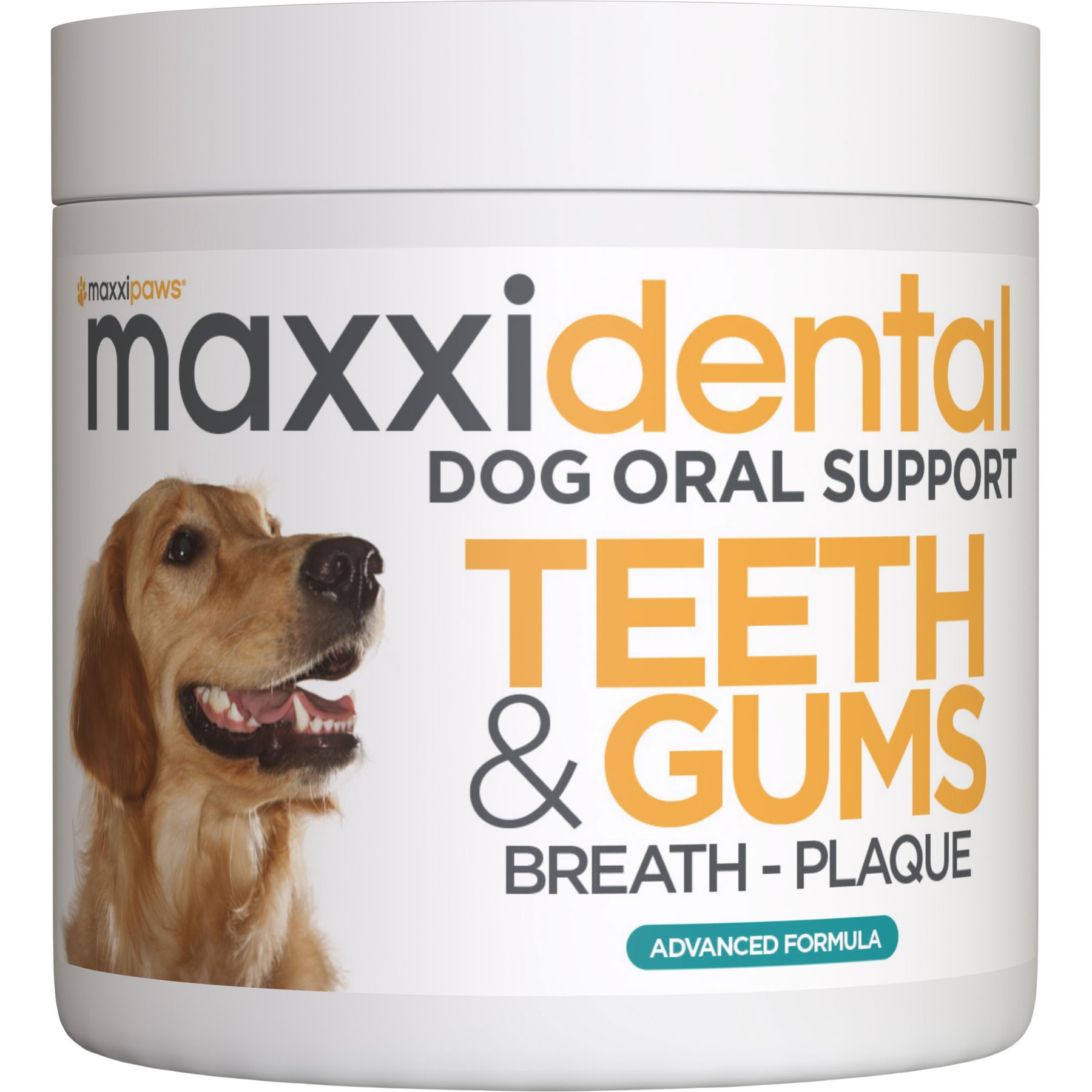 maxxipaws maxxidental Advanced Oral Support Dental & Gum Care Powder Supplement for Dogs, 5-oz jar