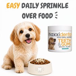 maxxipaws maxxidental Advanced Oral Support Dental & Gum Care Powder Supplement for Dogs, 5-oz jar slide 2 of 9