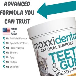 maxxipaws maxxidental Advanced Oral Support Dental & Gum Care Powder Supplement for Cats, 3.2-oz jar slide 2 of 9