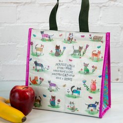 Natural Life Every Cat Has A Home Insulated Lunch Bag, Cream