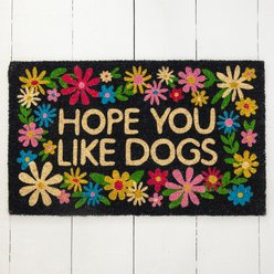 Natural Life Bungalow Doormat Like Dogs, 30 x 18 x 0.5-in, Black slide 2 of 3