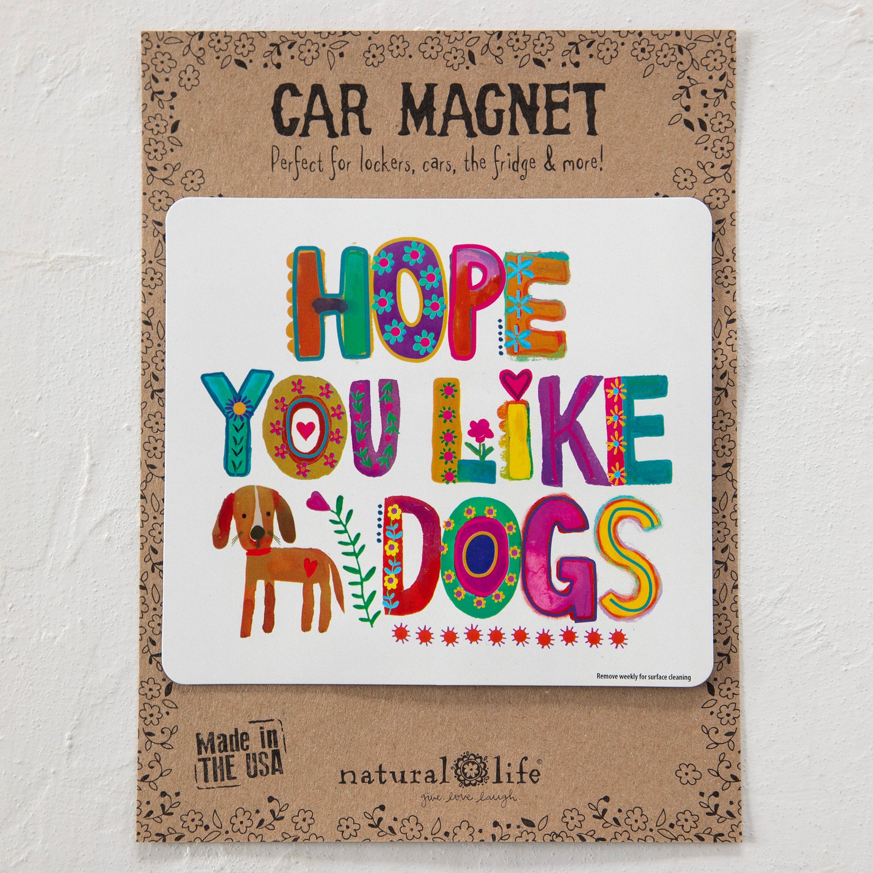 Natural Life Car Magnet Like Dogs, 5.75 x 5-in