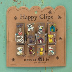 Natural Life My Dog Happy Clips, Set of 4