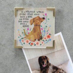 Natural Life Corner Magnet Every Home Has A Dog Memorial Keepsake, 2.5 x 2.5-in