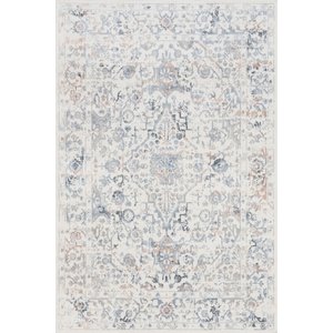 Nuloom Everlee Faded Persian Machine Washable Area Rug, Blue, 2-ft 8-in x 6-ft