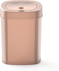 NineStars Oval Motion Sensor Trash Can Dog Waste Disposal System, 3.9-gal, Gold slide 2 of 6