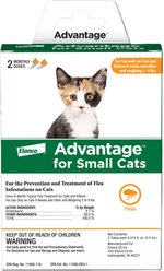 Advantage Topical Flea Prevention for Small Cats, 2-9 lbs, 2-Monthly Treatments