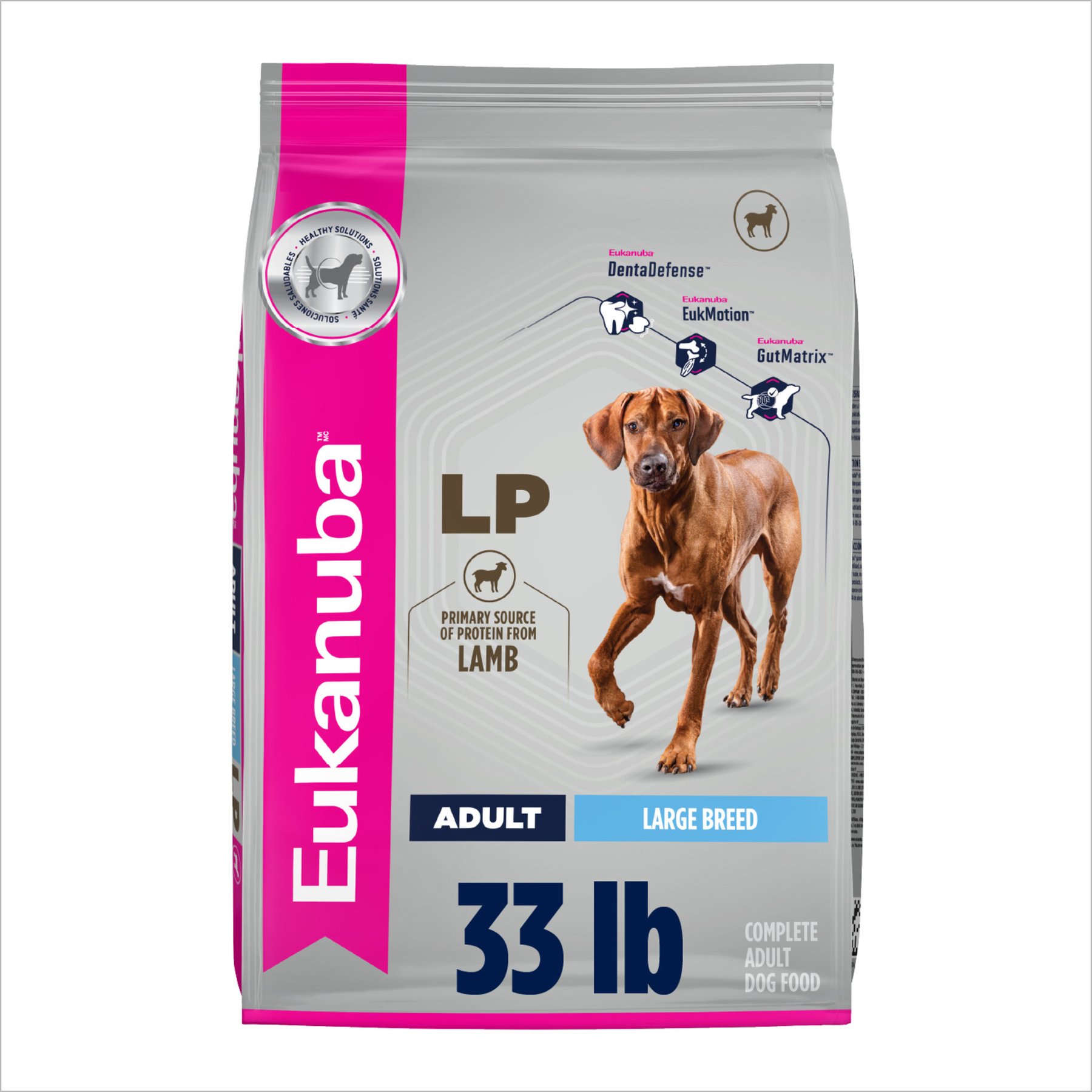Eukanuba Adult Large Breed Lamb 1st Ingredient Dry Dog Food, 33-lb bag