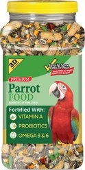 3-D Parrot Food, 4-lb jar