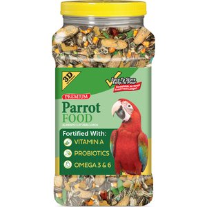 3-D Parrot Food, 4-lb jar