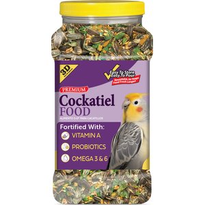 3-D Cockatiel Food, 4.5-lb jar