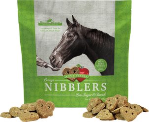 Omega Fields Omega Nibblers Low Sugar & Starch Apple Horse Treats, 3.5-lb bag