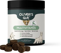 Oliver's Gut Multivitamin Chews Vitamins for Dogs, 120 count
