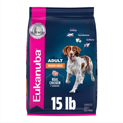 Eukanuba Eukanuba Adult Medium Breed Dry Dog Food, 15-lb bag