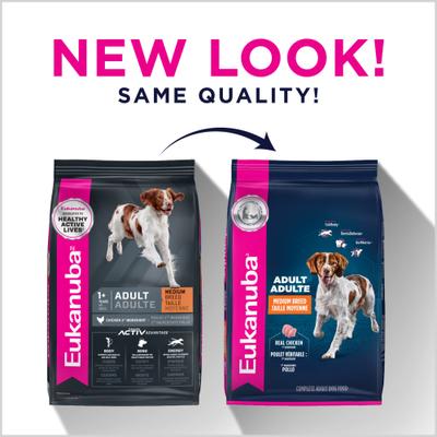 Show full view: Eukanuba Adult Medium Breed Dry Dog Food, 15-lb bag slide 3 of 11