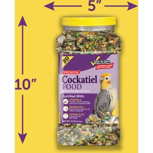 3-D Cockatiel Food, 4.5-lb jar