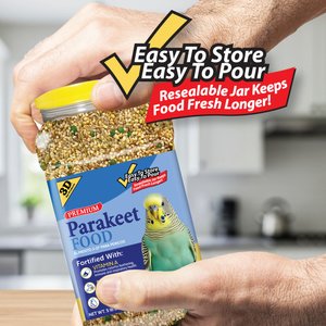 3-D Parakeet Food, 5-lb jar
