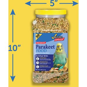 3-D Parakeet Food, 5-lb jar